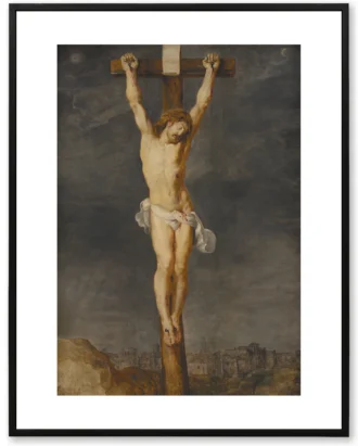 Classic Crucifixion Wall Art, Religious Masterpiece Canvas